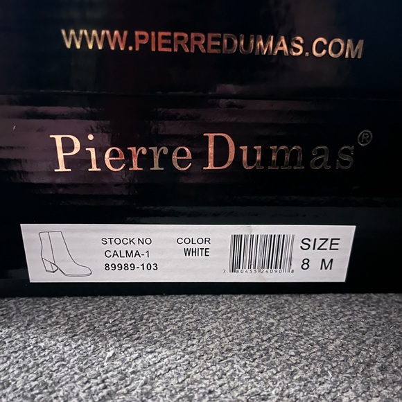 White Pierre Dumas Boots - Picture 2 of 3